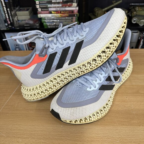Adidas 4DFWD 2 Low Mens SZ 10.5 Blue Gray Orange Athletic Running Shoes Sneakers - Picture 2 of 6